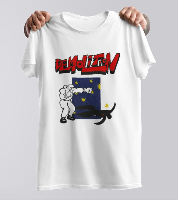Demolition Extremely Good Boxing Punch Against Starry Night Shadow T-Shirt