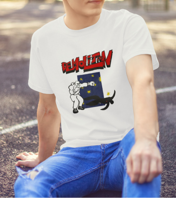 Demolition Extremely Good Boxing Punch Against Starry Night Shadow T-Shirt