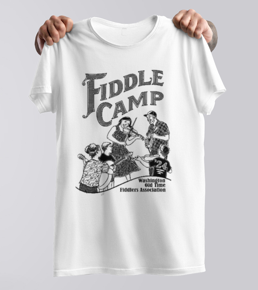 Fiddle Camp 2024 Kids Washington Old Time Fiddlers Association T-Shirt