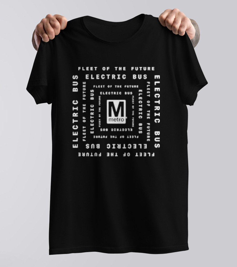 Fleet Of The Future Electric Bus M Metro T-Shirt