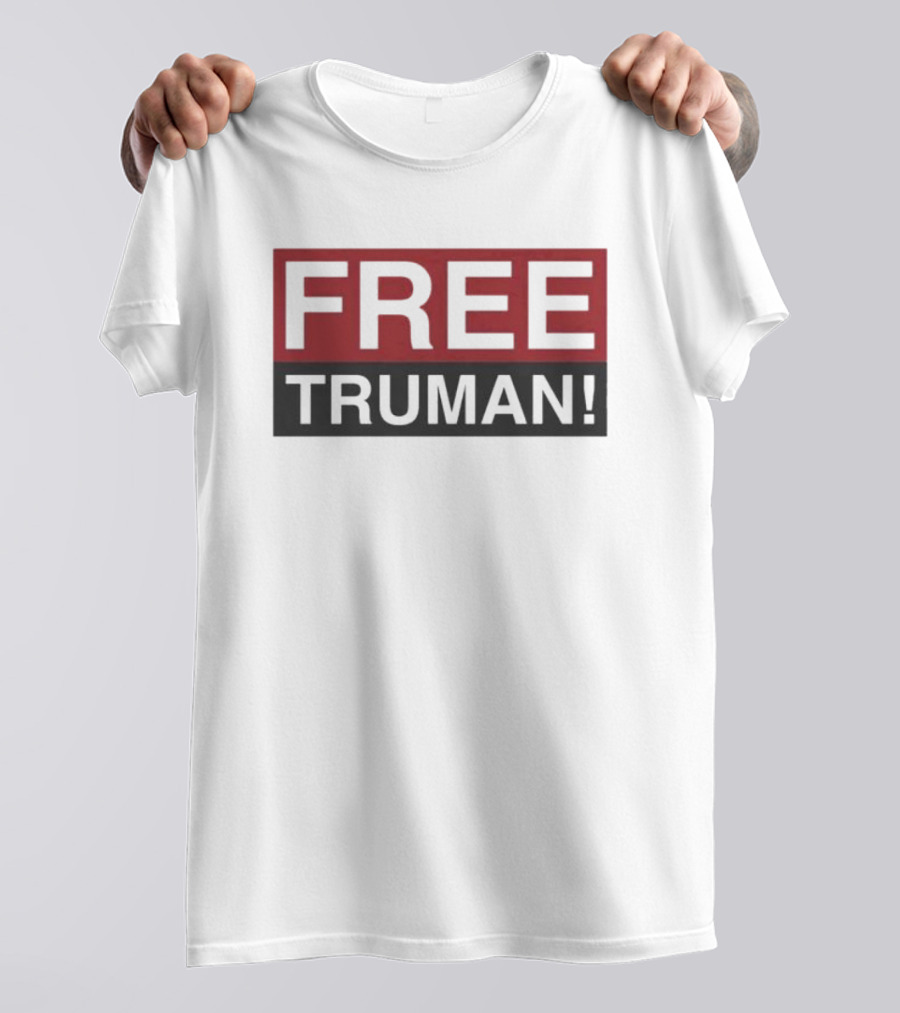 Free Truman Bold Statement Poster-Inspired T-Shirt