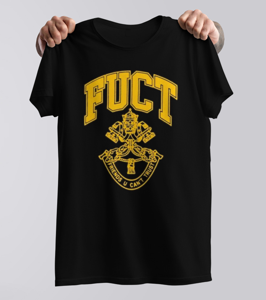 Fuct Friends U Can't Trust Vatican City Crest T-Shirt