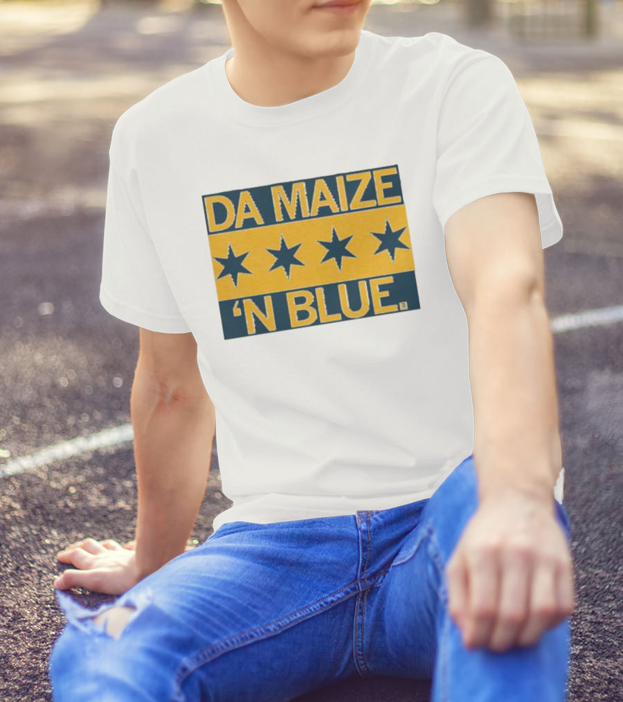 Da Maize N Blue Four Stars T-Shirt
