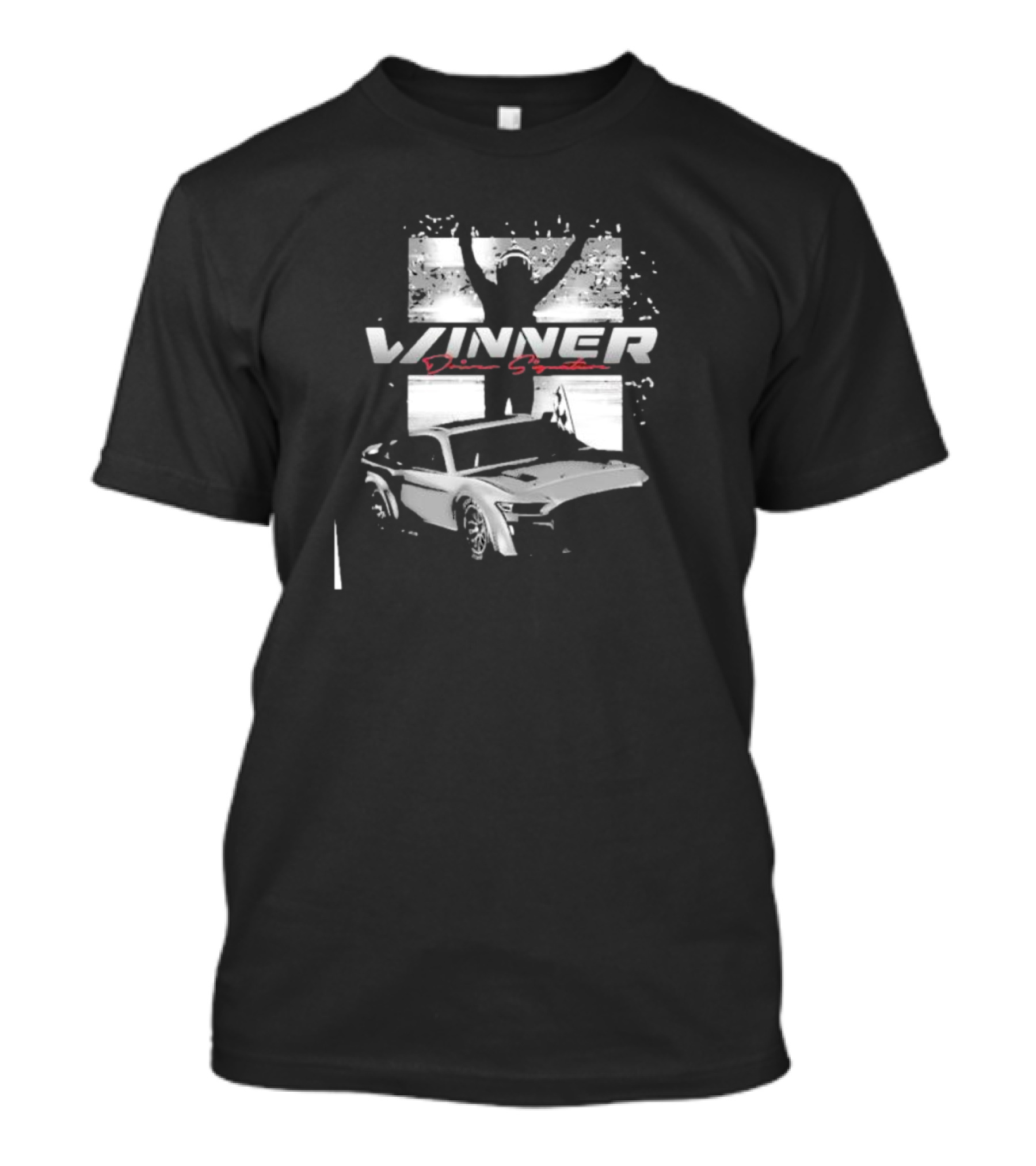 Winner Daniel Suarez 2024 Race Victory Celebrating Checkered Flag Sports T-Shirt