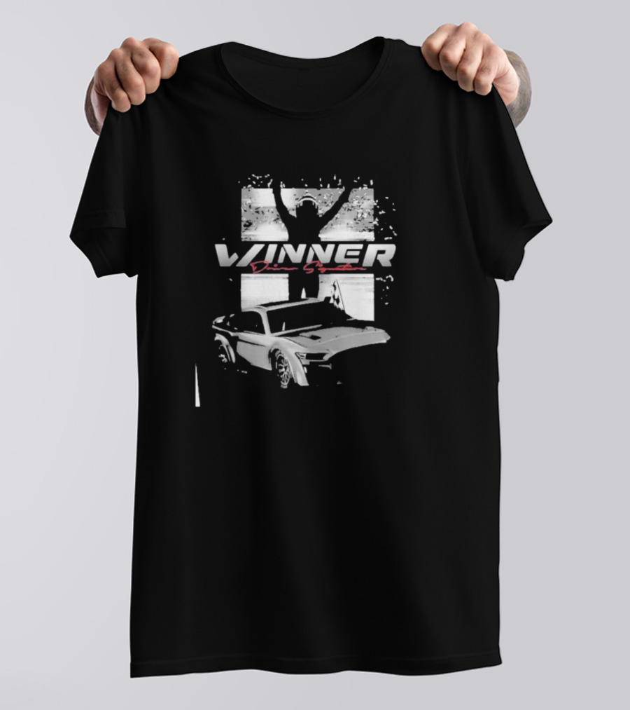 Winner Daniel Suarez 2024 Race Victory Celebrating Checkered Flag Sports T-Shirt