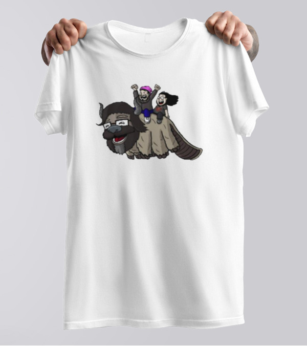 Dave Wonder Bearded Beauties Flying Creature Friends T-Shirt