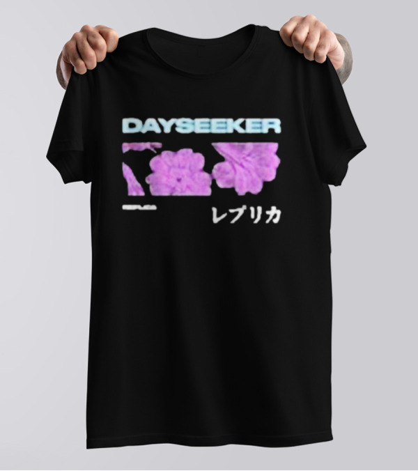 DAYSEEKER レプリカ Replica Purple Flowers T-Shirt