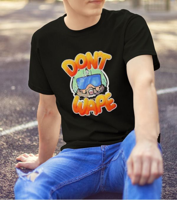Dick Masterson Don't Wape Bearded Guy In Helmet With Goggles T-Shirt