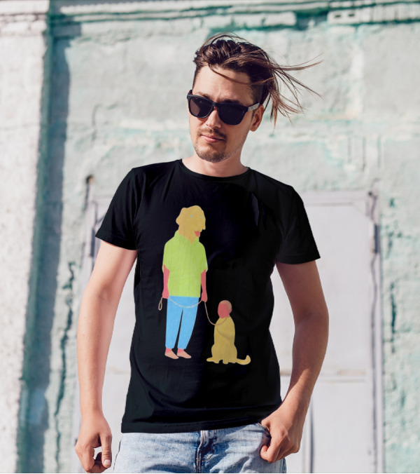 Dogswap Staselė Jakunskaitė Human Dog Head Swap T-Shirt