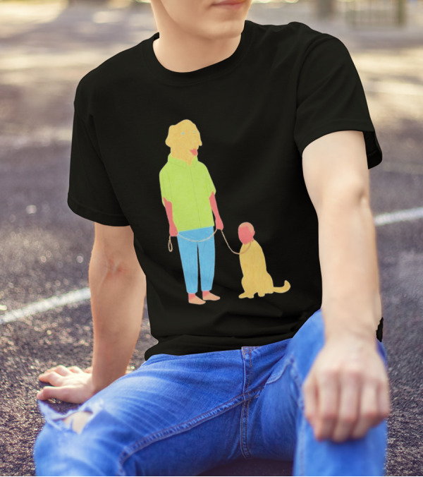 Dogswap Staselė Jakunskaitė Human Dog Head Swap T-Shirt