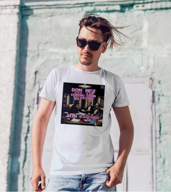 Don NFT Coming Soon To Solana Join Discord Pixel Art Gentlemen Meeting T-Shirt