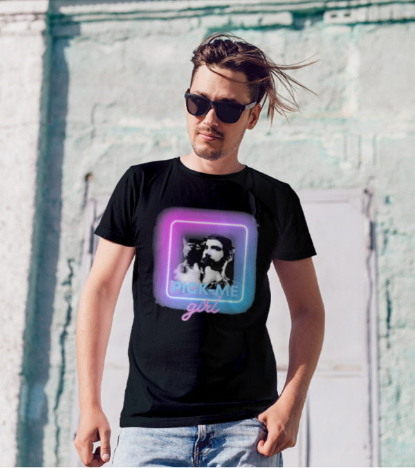 Pick Me Girl Neon Cat Square T-Shirt