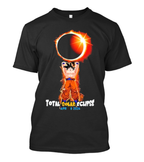 Dragon Ball Son Goku Total Solar Eclipse April 8 2024 Iconic Scene T-Shirt