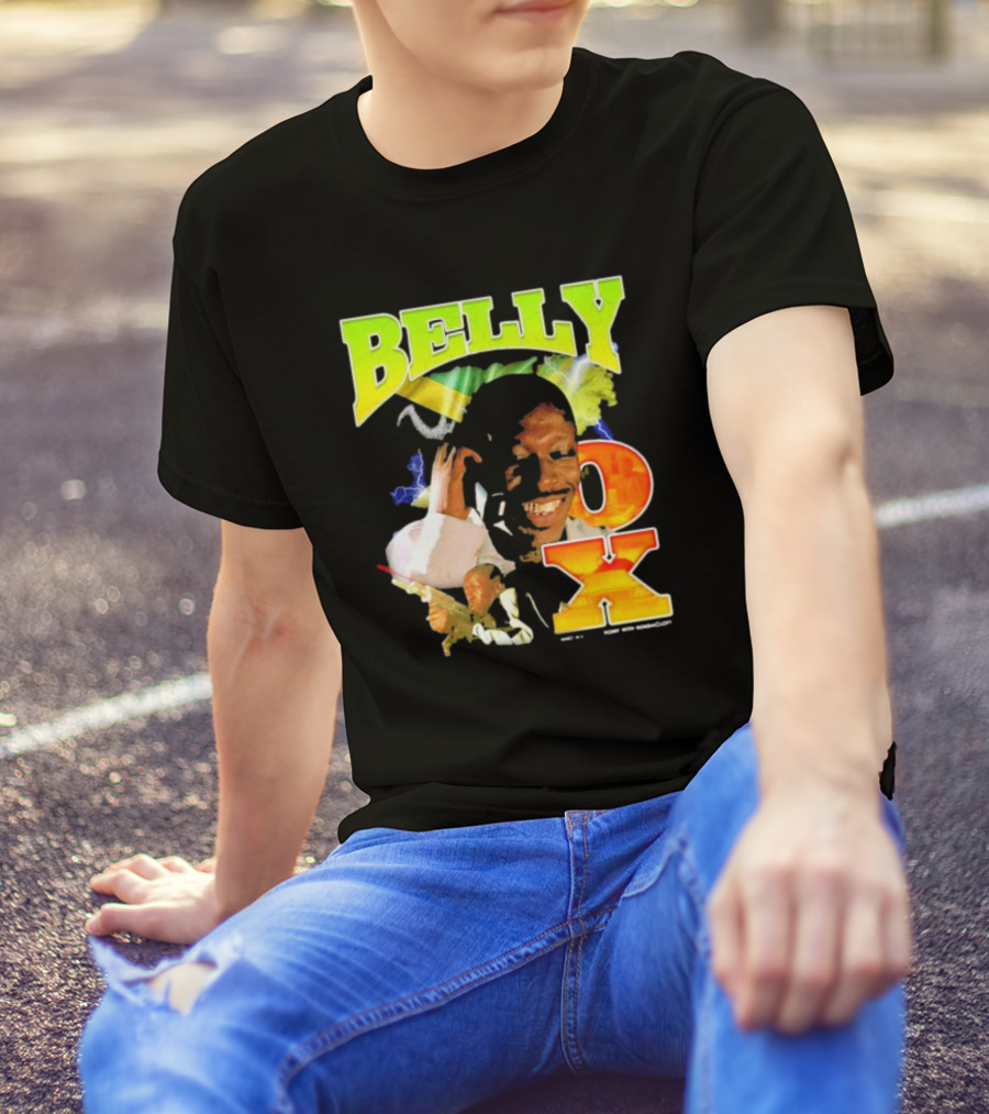 BELLY OX Romp With Bumbaclot Smiling Man With Phone And Gun T-Shirt