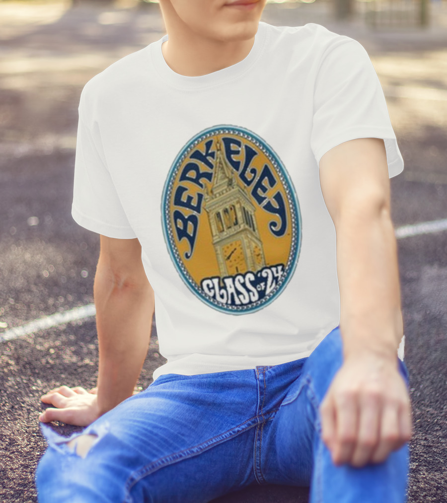 Berkeley Class Of 24 Sather Tower Oval T-Shirt
