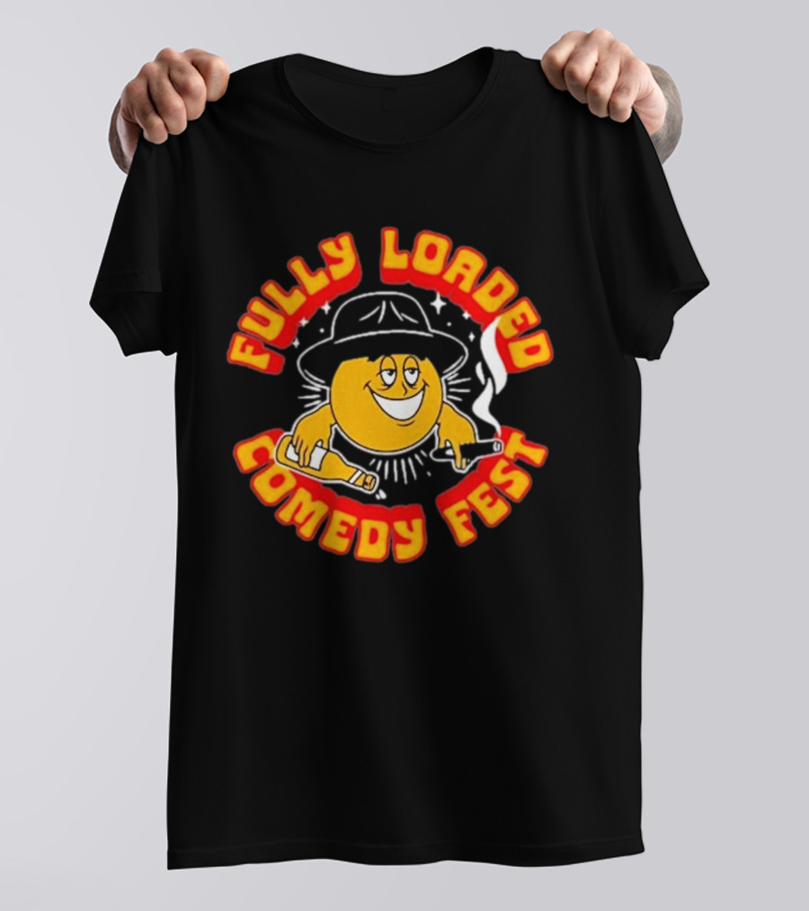 Bert Kreischer Fully Loaded Comedy Fest 2024 Smoking Bottle Hat Emblem T-Shirt