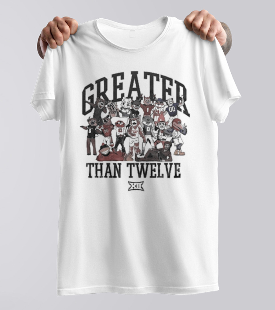 Greater Than Twelve Big 12 Mascot Family T-Shirt