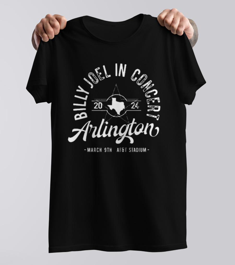Billy Joel In Concert March 9th 2024 Arlington AT&T Stadium Texas T-Shirt