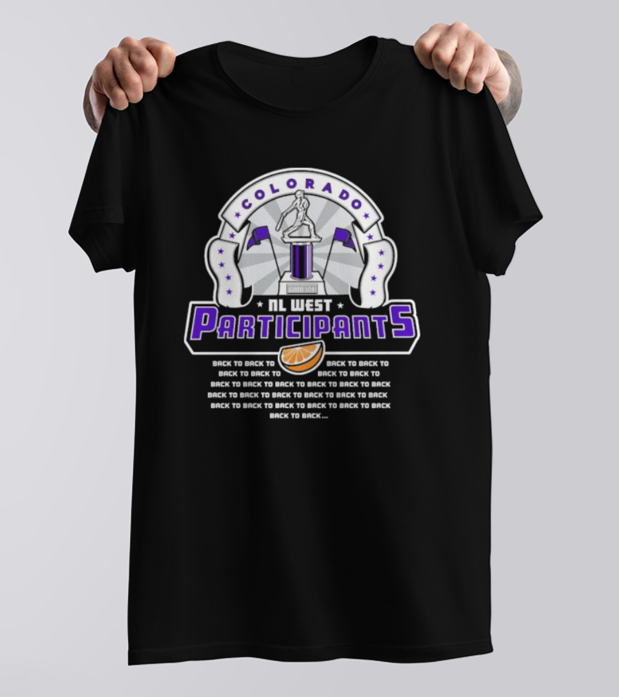 Colorado NL West Participants Back To Back Good Job Orange Slice T-Shirt