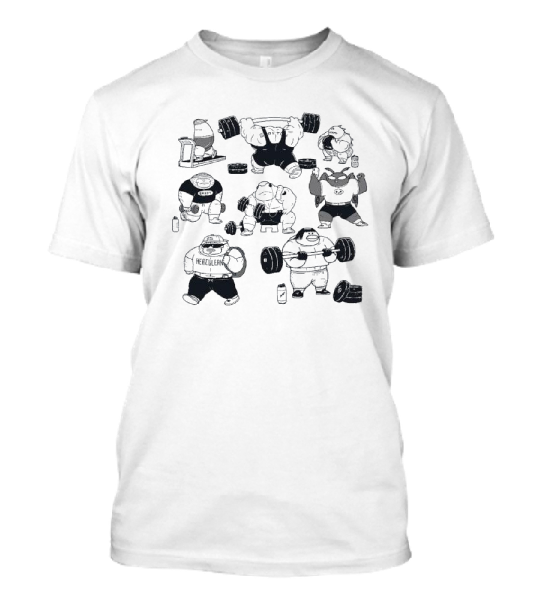 Cryptid Gym Weightlifting Monsters Fitness Club T-Shirt