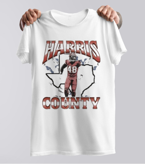 Harris County Texas Football Player 48 T-Shirt