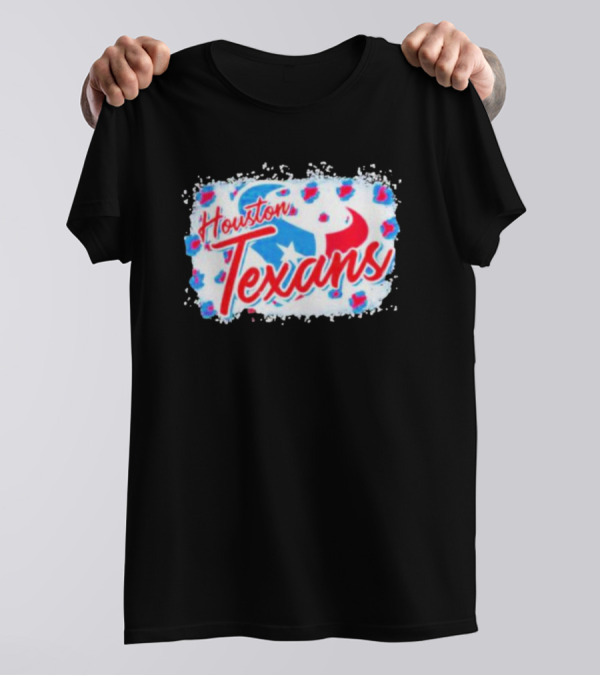 Houston Texans NFL Football Team Leopard T-Shirt