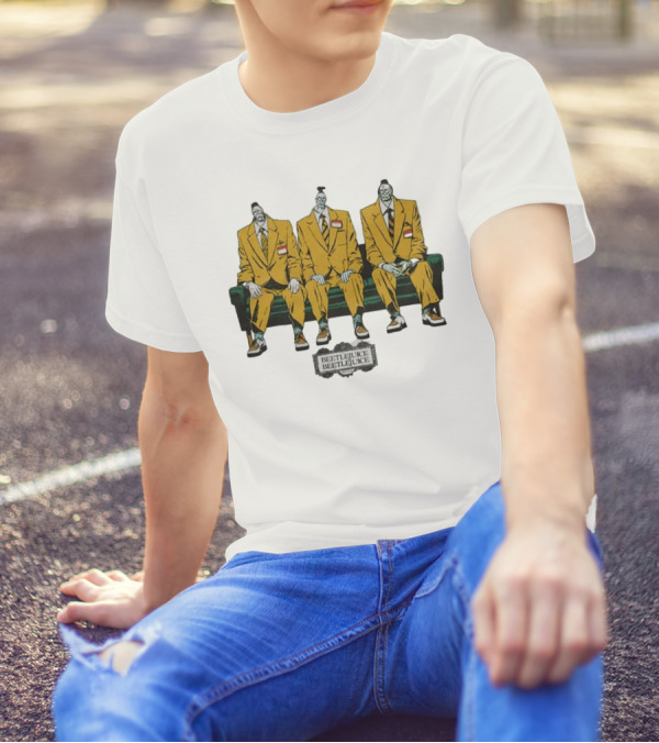 Beetlejuice Beetlejuice Beetlejuice Jeff Bob Dave Trio On Couch T-Shirt