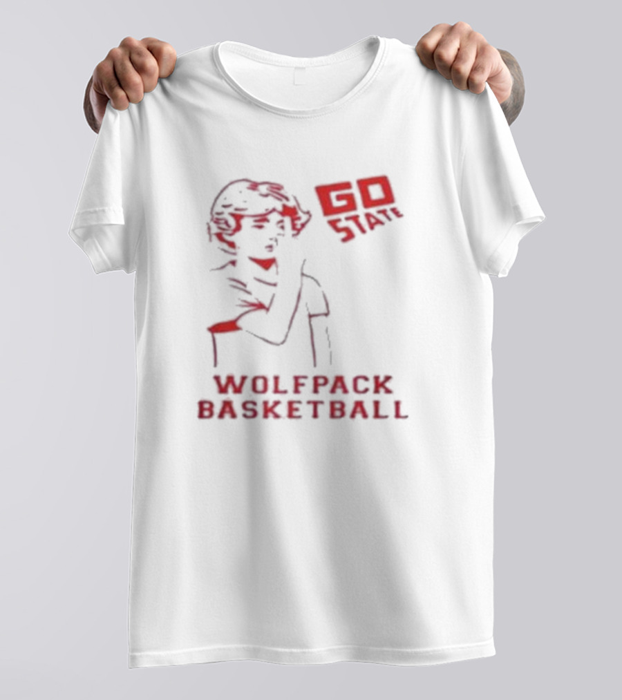 Go State Wolfpack Basketball Fan Support T-Shirt