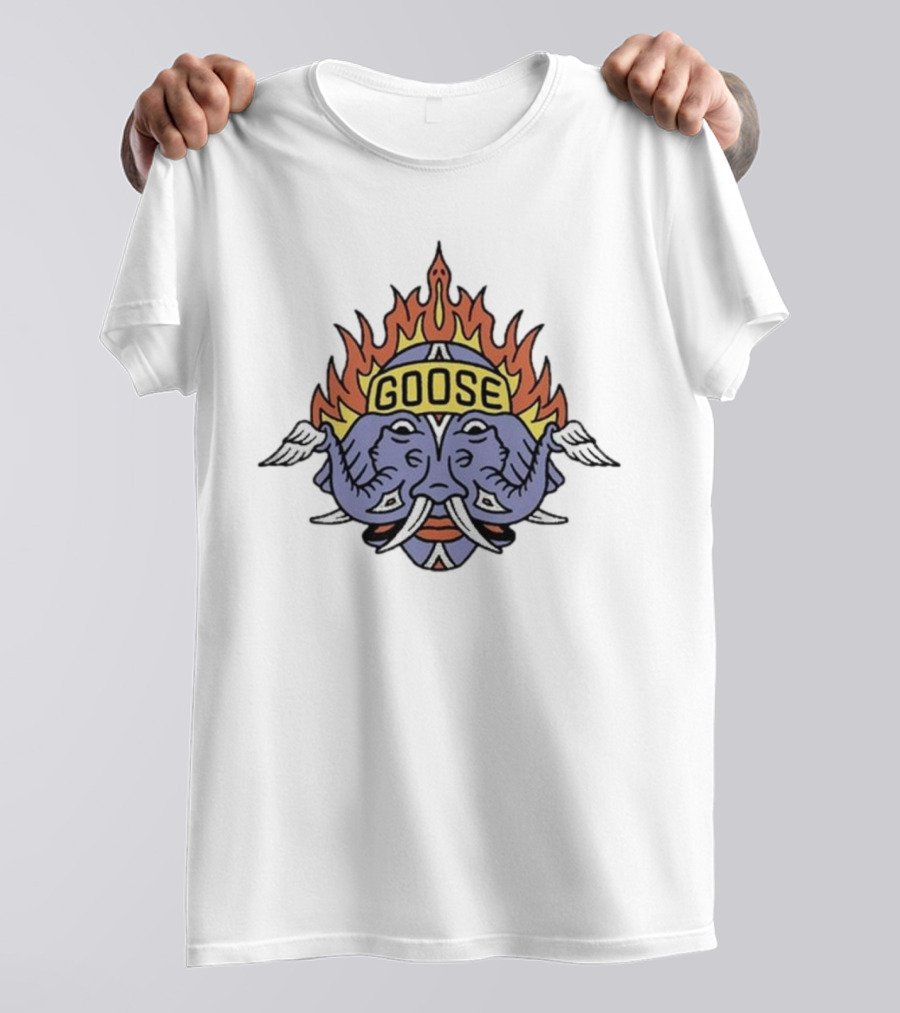 Goose September 1, 2024 In Holmdel, NJ Tour Flaming Elephants T-Shirt