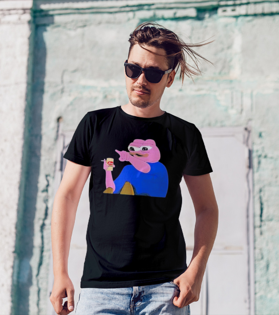 Haider $Pork Based Beer Cheetos And Pepe Style Image T-Shirt