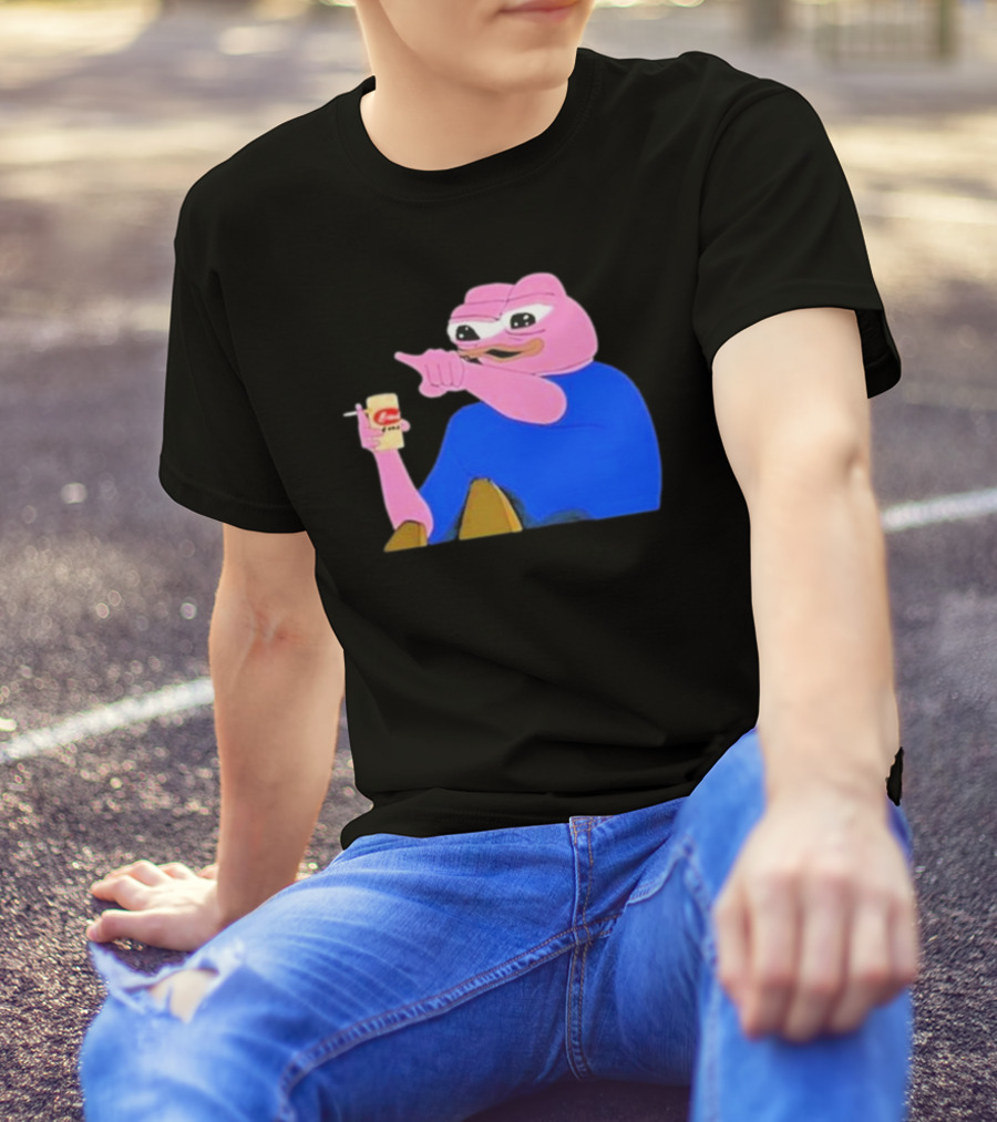 Haider $Pork Based Beer Cheetos And Pepe Style Image T-Shirt