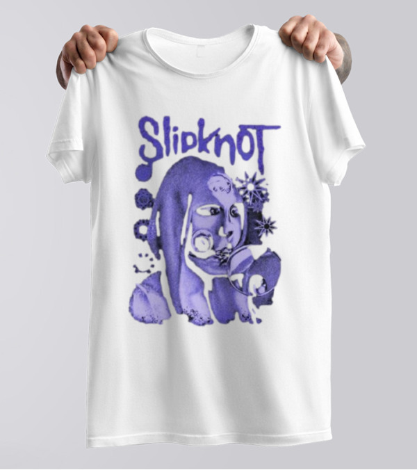 Slipknot Inbetween Shapes Abstract Masked Figure With Geometric T-Shirt