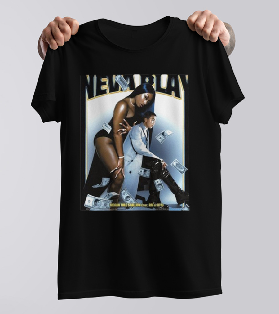Neva Play Megan Thee Stallion Feat RM Of BTS Money Rain T-Shirt