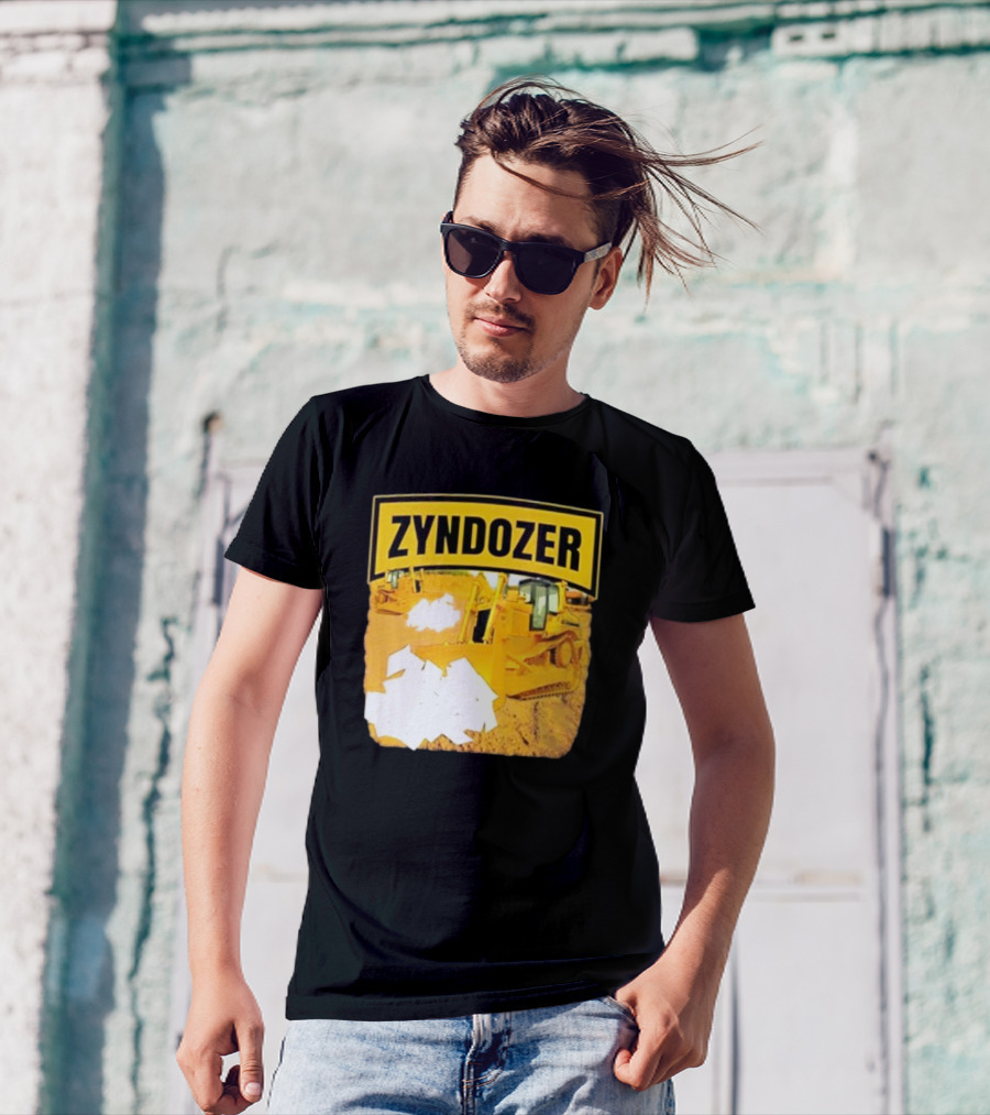 Zyndozer Funny Ahh Tees Bulldozer Image T-Shirt
