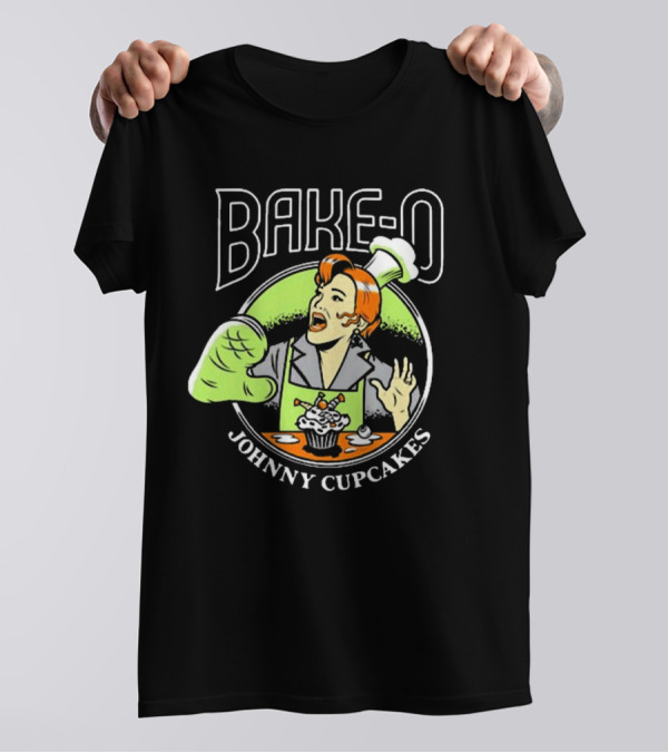 BAKE-O Johnny Cupcakes Retro Chef Cupcake Explosion T-Shirt