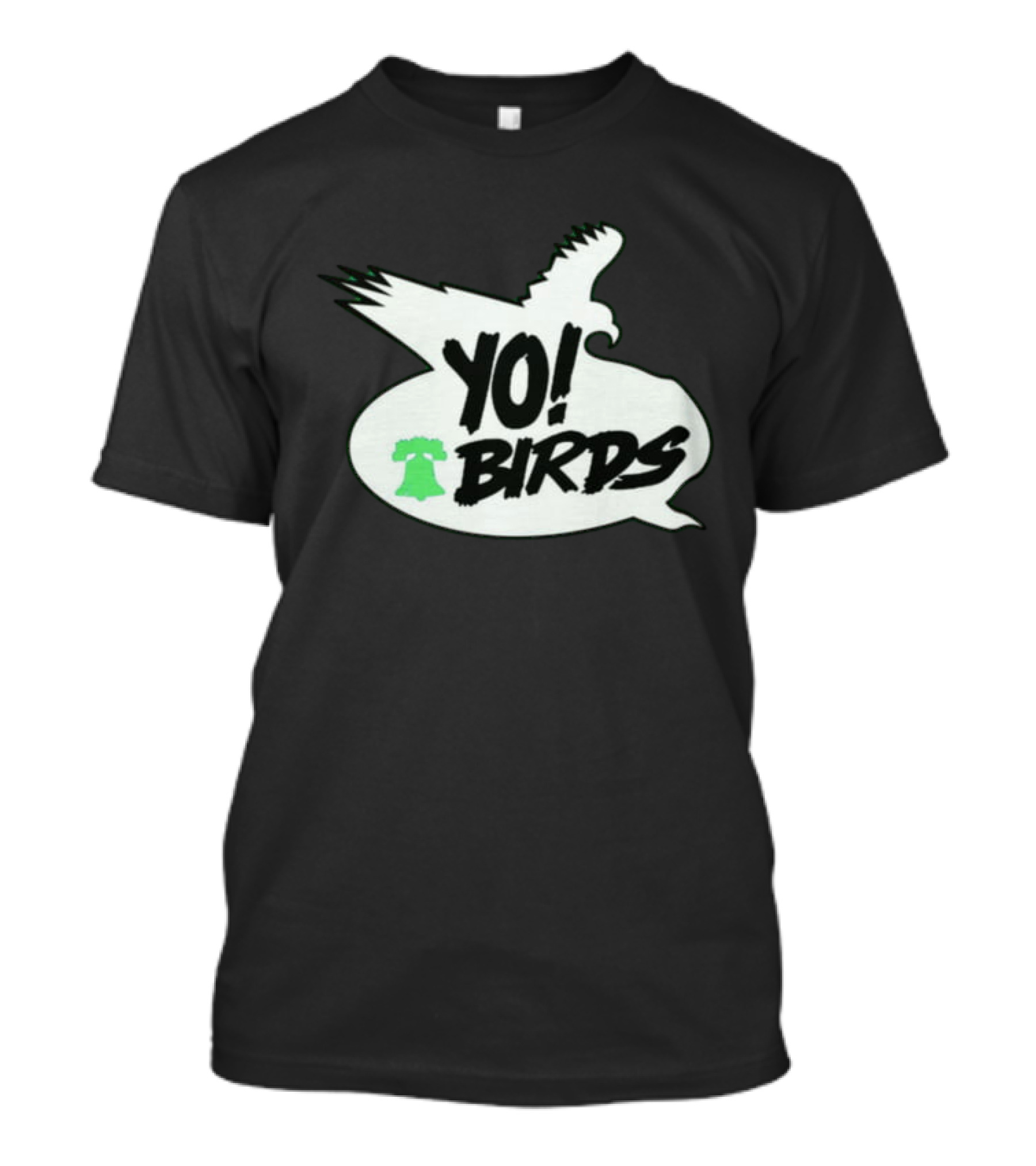 Yo Birds Eagle Silhouette Liberty Bell T-Shirt