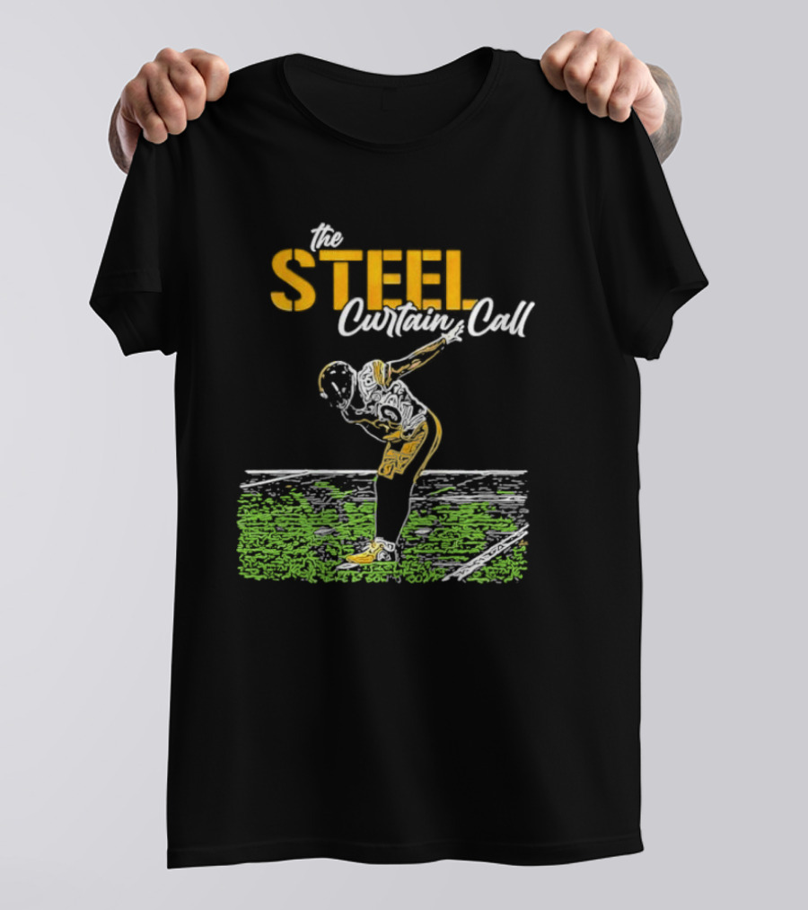 The Steel Curtain Call Take A Bow TJ Football T-Shirt