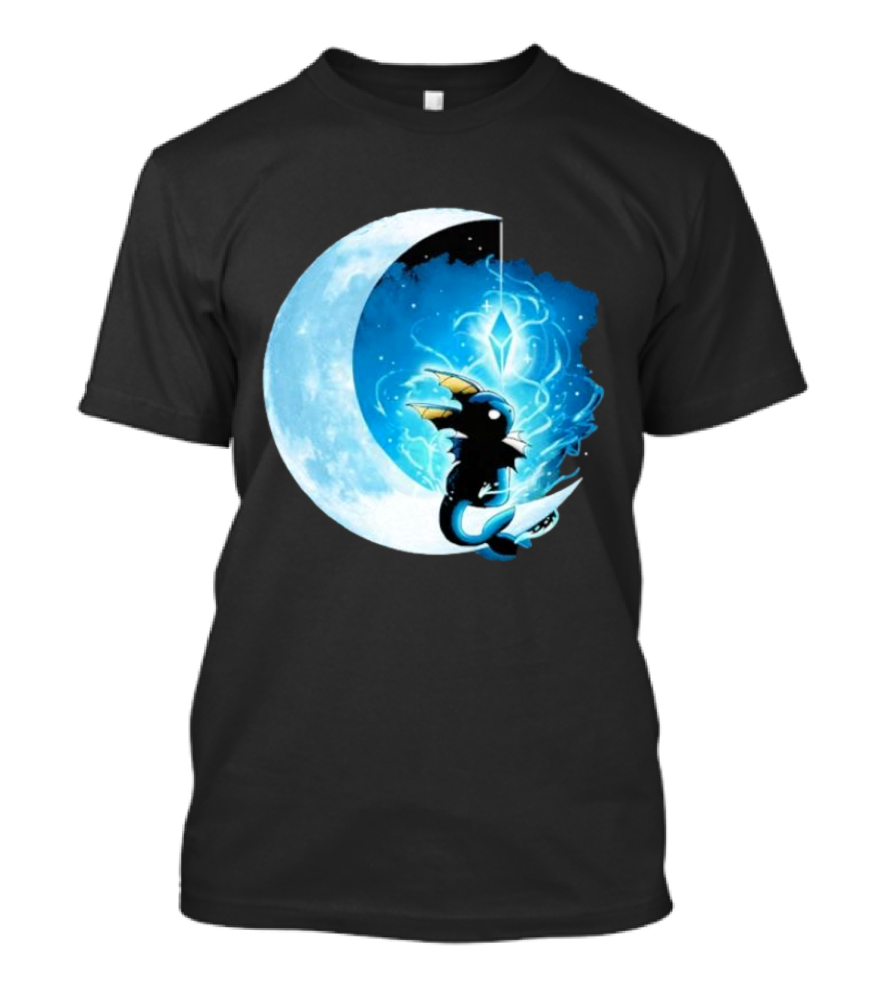 Water Stone Moon Vallina84 Fantasy Creature Crescent Magic T-Shirt