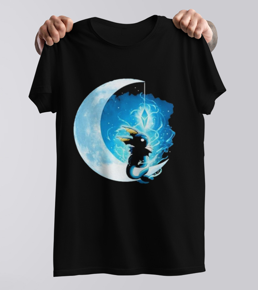 Water Stone Moon Vallina84 Fantasy Creature Crescent Magic T-Shirt