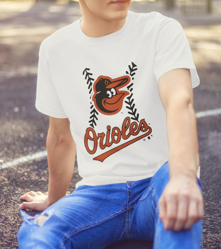 Baltimore Orioles Logo Personalized Name And Number Fastball T-Shirt