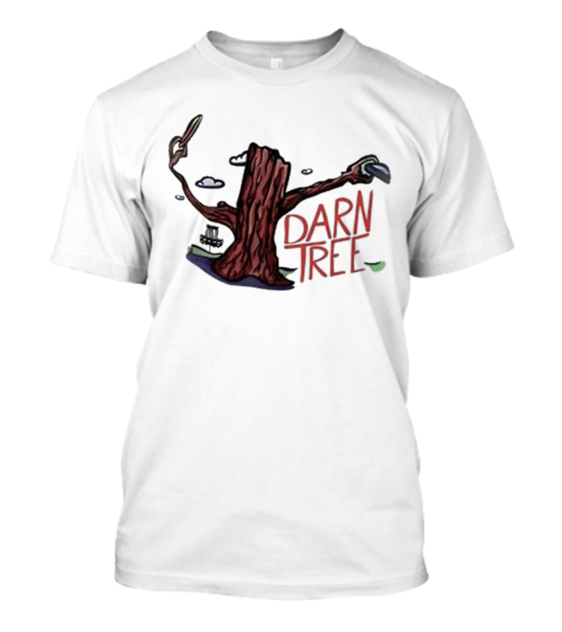 Banging Chains Darn Tree Disc Golf Humor T-Shirt