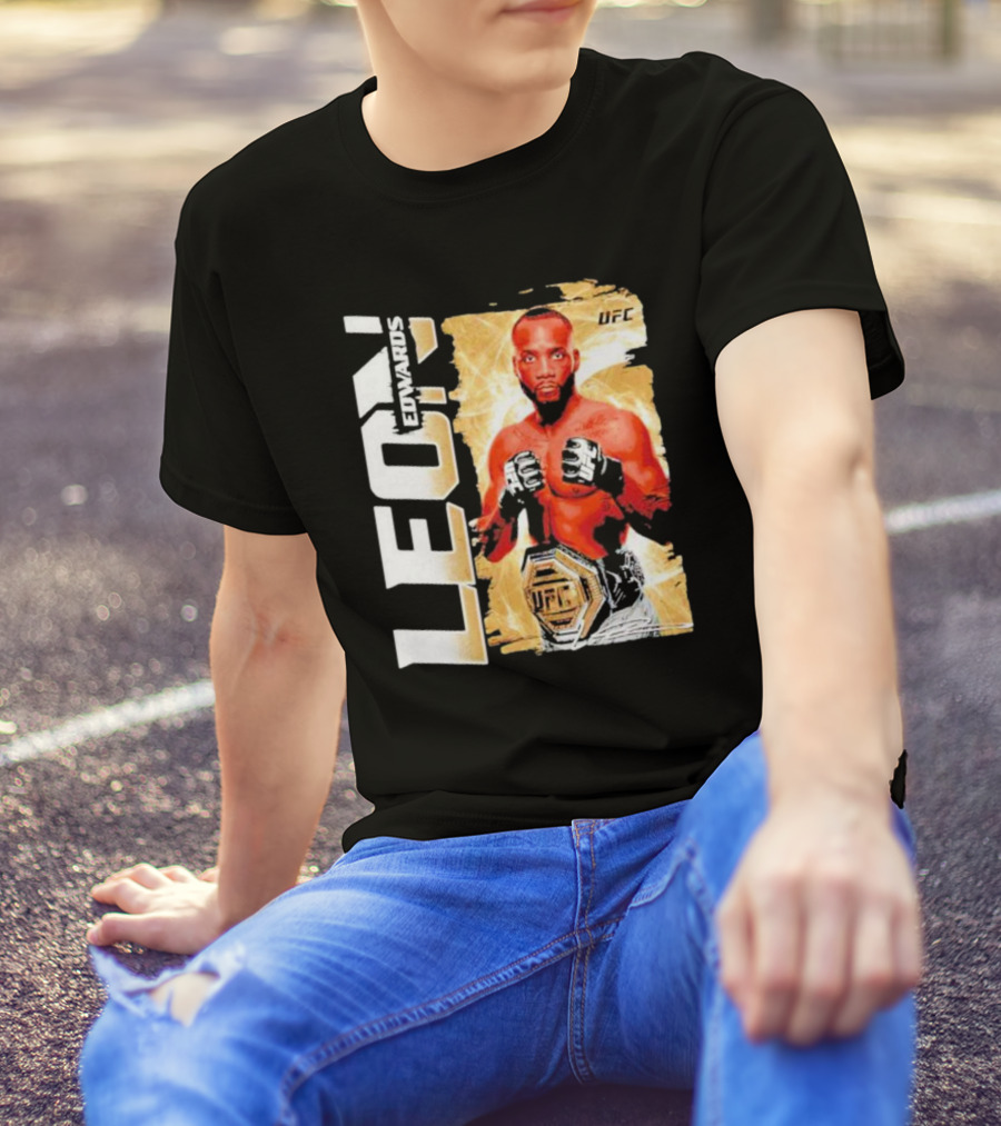 LEON EDWARDS UFC Champion Pose T-Shirt