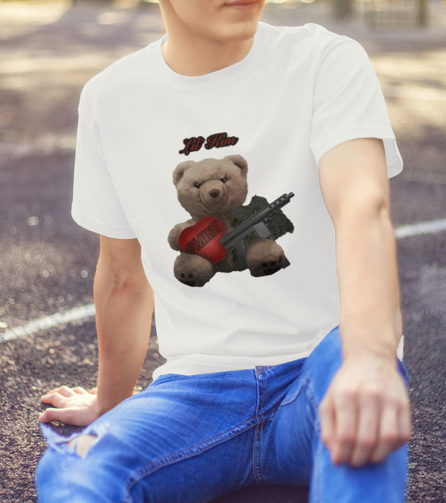 Lil Kim #Mine Teddy Bear With Gun T-Shirt