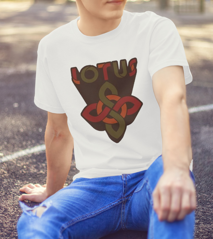 Lotus Celtic Knot Brown Red Green T-Shirt