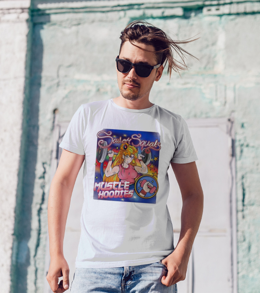 Sailor Squats Muscle Hoodies T-Shirt