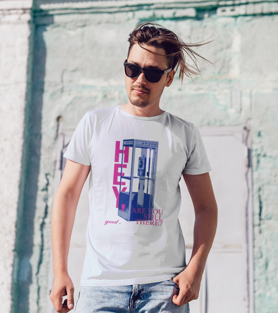 Niki Backburner Hey Are You Still There Good Phone Booth Retro T-Shirt