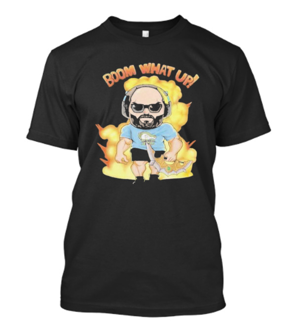 Nikola Jokic Boom What Up Explosion Cartoon Character T-Shirt