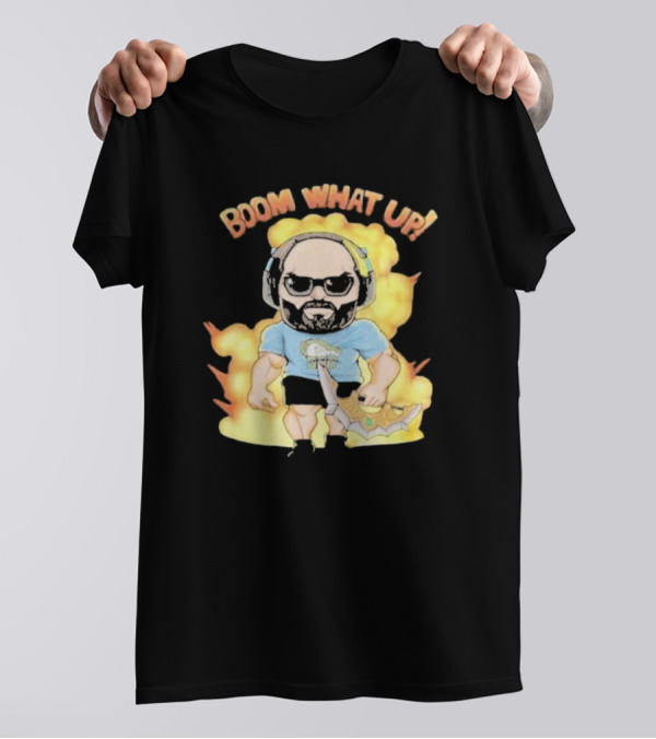 Nikola Jokic Boom What Up Explosion Cartoon Character T-Shirt