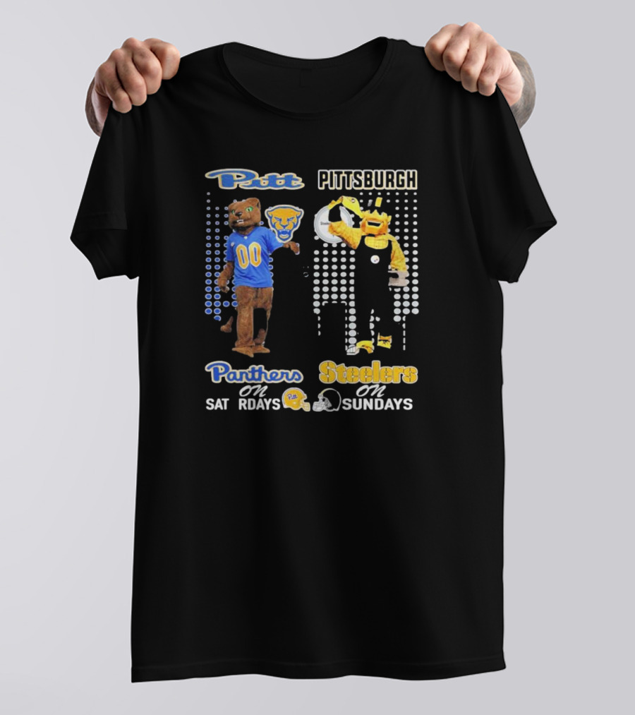 Pitt Panthers Pittsburgh Panthers On Saturdays Steelers On Sundays T-Shirt