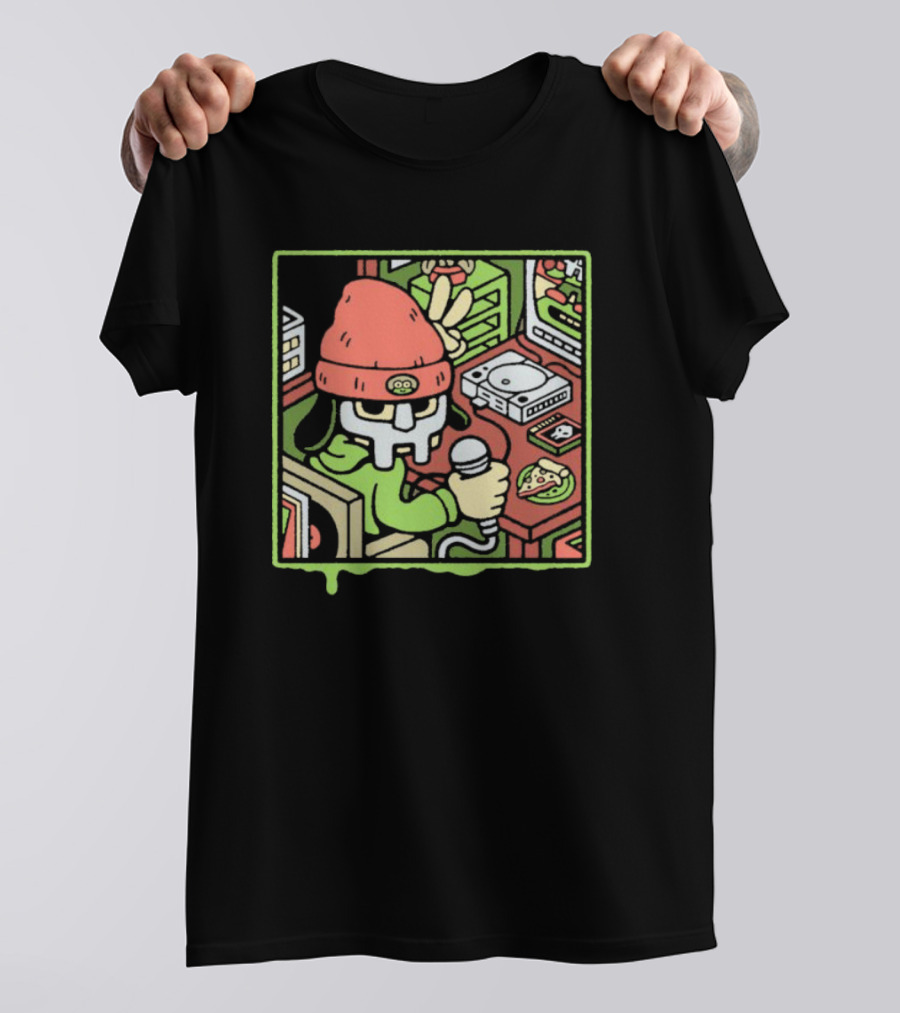 Mm Gotta Believe Dj Pizza Skull Microphone T-Shirt